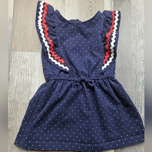 Janie and Jack Girls 6-12 months 2020 American Dress with diaper cover - Picture 2 of 8